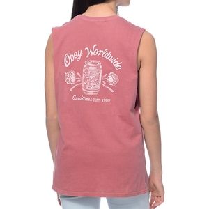 Obey Goodtimes 89 Red Moto Tank Top